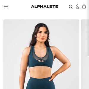 Alphalete Deep Teal Sports Bra